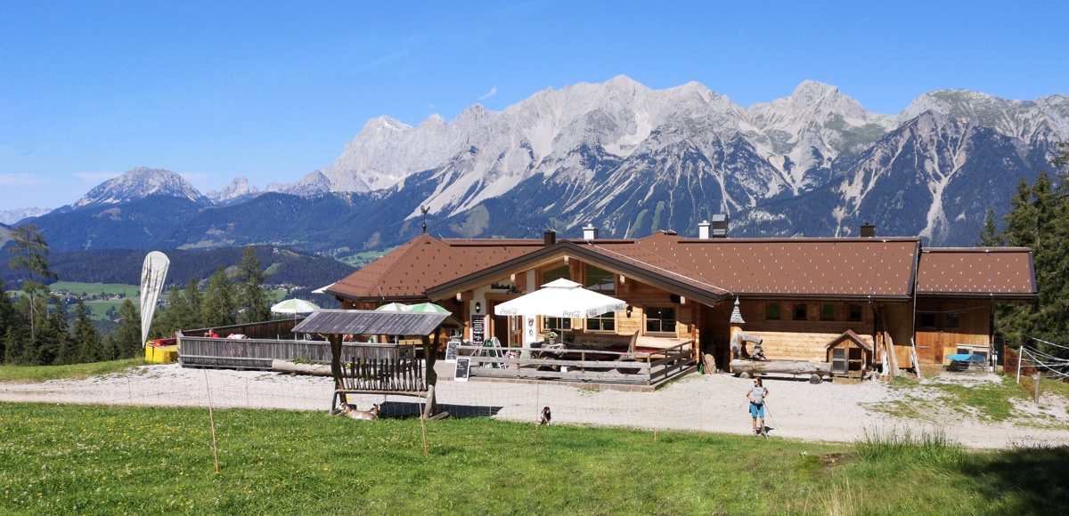 Aussicht auf den Dachstein